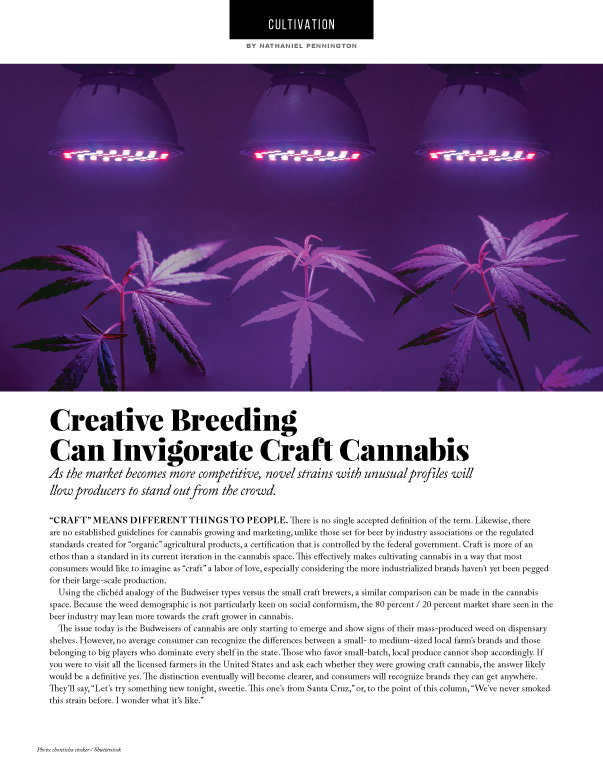 Article by MG Magazine featuring Humboldt Seed Company Page 1