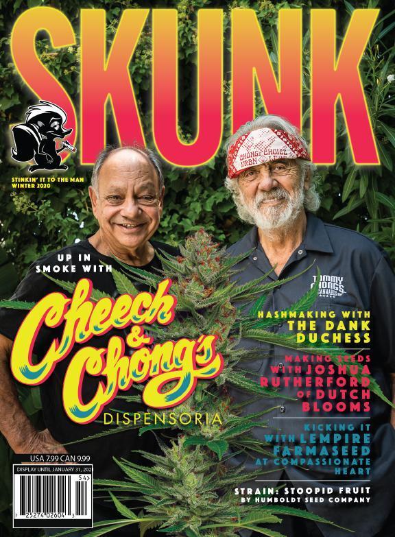 Skunk Magazine cover cheech and chong