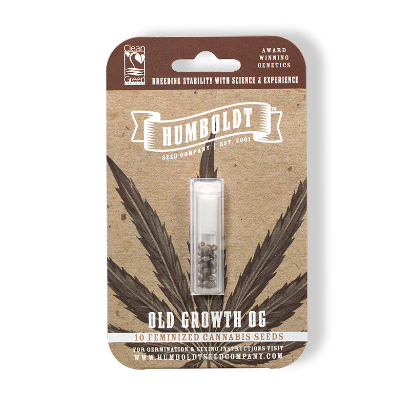 Humboldt Seed Company Old Growth OG Feminized Seeds in pack