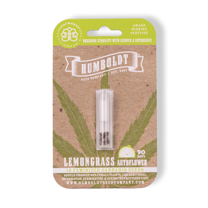 Lemongrass Autoflower cannabis seed pack