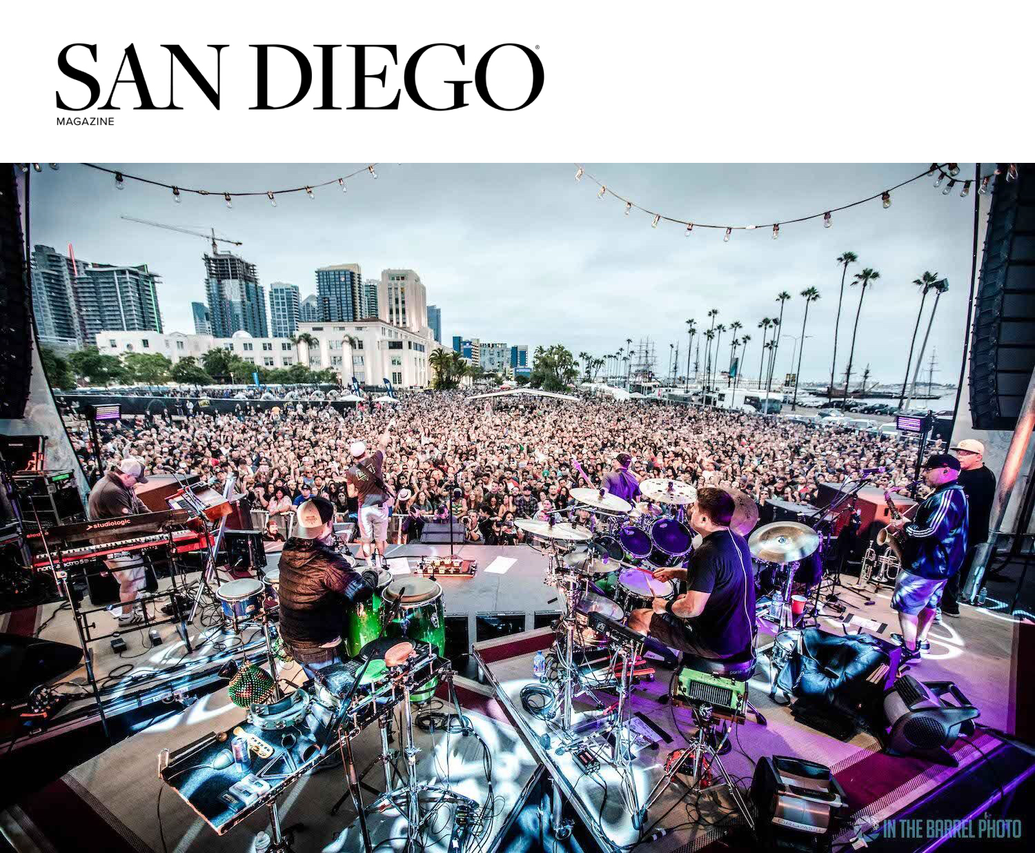 San Diego Magazine Slightly Stoopid in front of audience