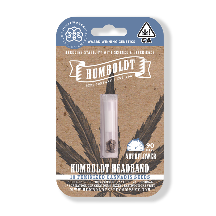 Humboldt Headband Auto Flower packaged seeds