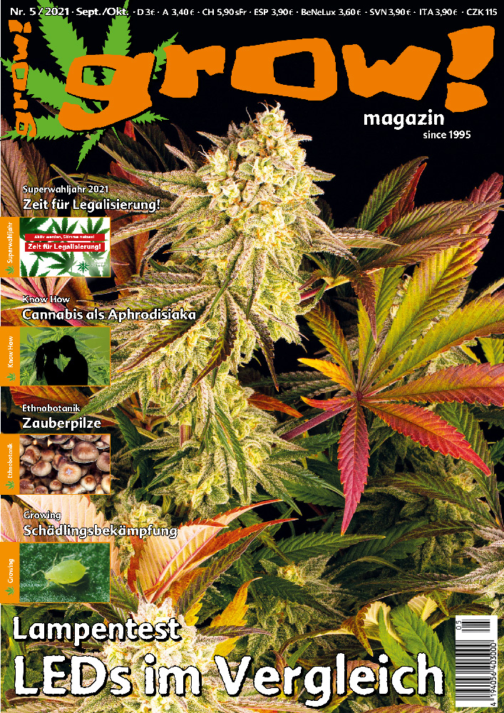 Hella Jelly Cannabis plant Feature in Grow Magazine Germany