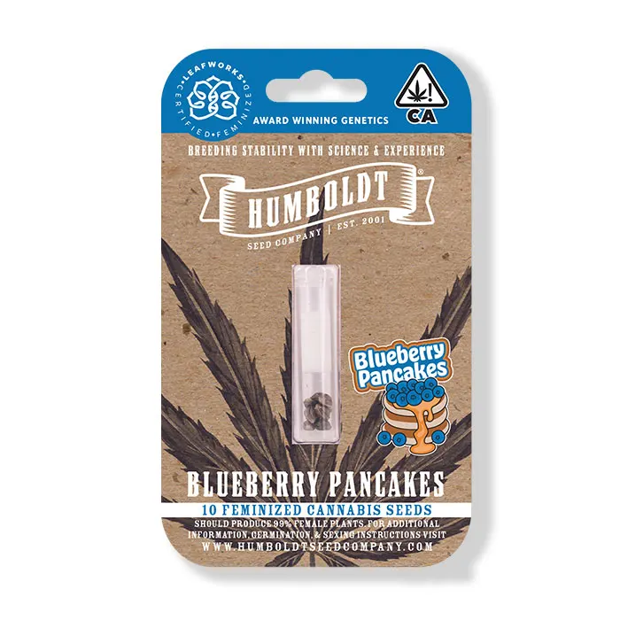 Blueberry Pancakes Humboldt Cannabis Seed packaged seeds