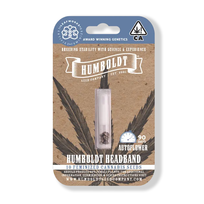 Humboldt Headband Humboldt Cannabis Zaad verpakte zaden