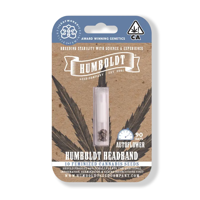 Humboldt Headband Humboldt Cannabis Seed packaged seeds