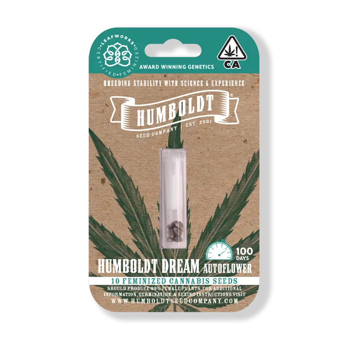 Humboldt Dream Humboldt Cannabis Seed packaged seeds