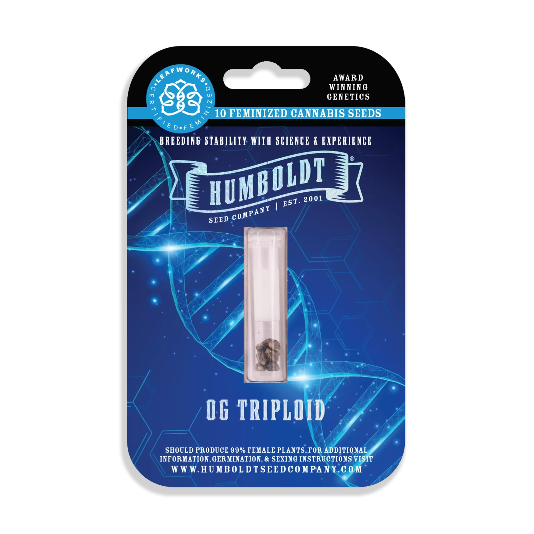 Embalagem de sementes de cannabis OG Triploid para 10 sementes de cannabis feminizadas