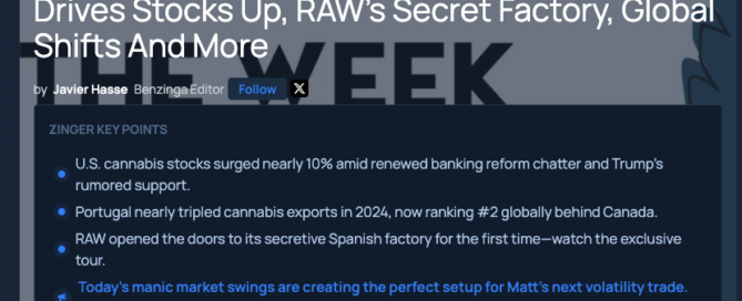 benzinga cannabis news article cover