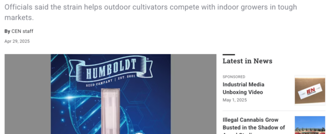 cannabis equipment news article cover