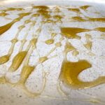 honey on a plate for cannahoney recipe