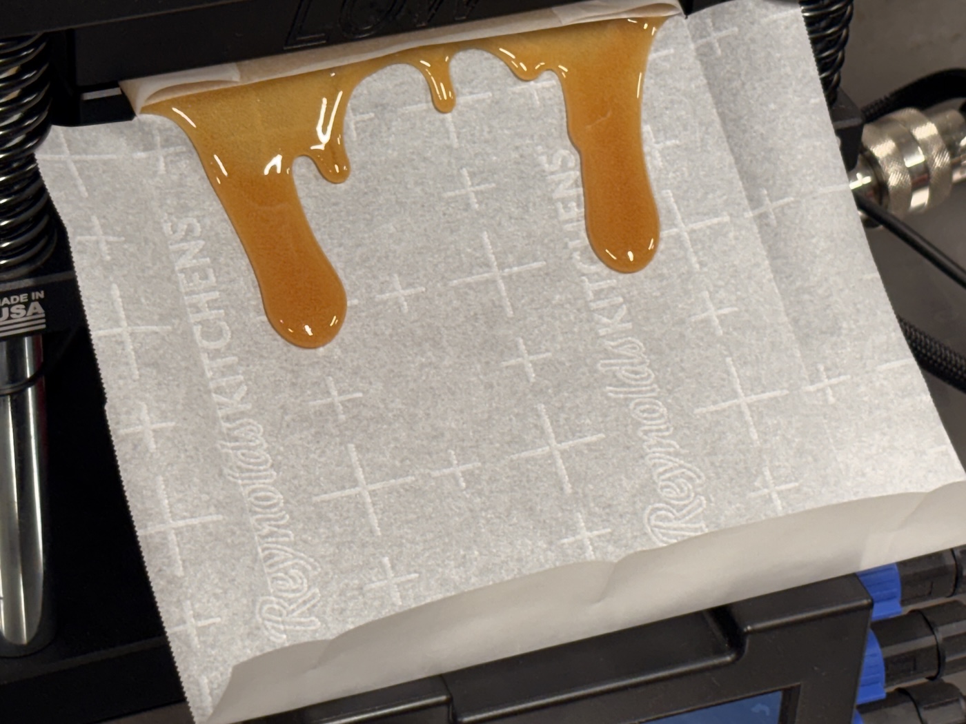 Rosin squished solventless extract