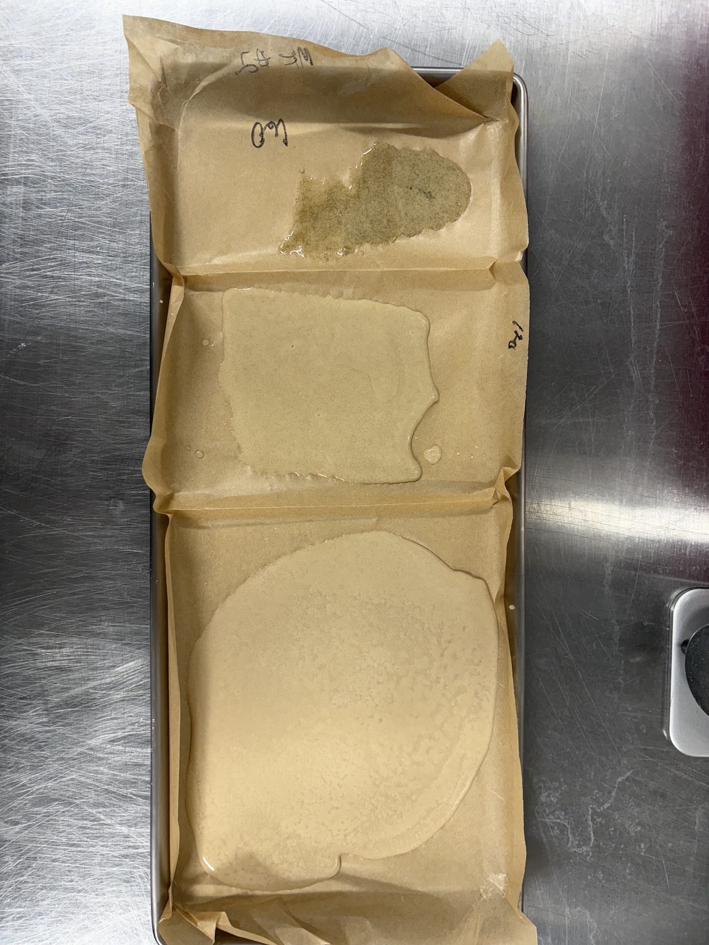 Bubble hash making showing three different grades of has from first, second, and third run