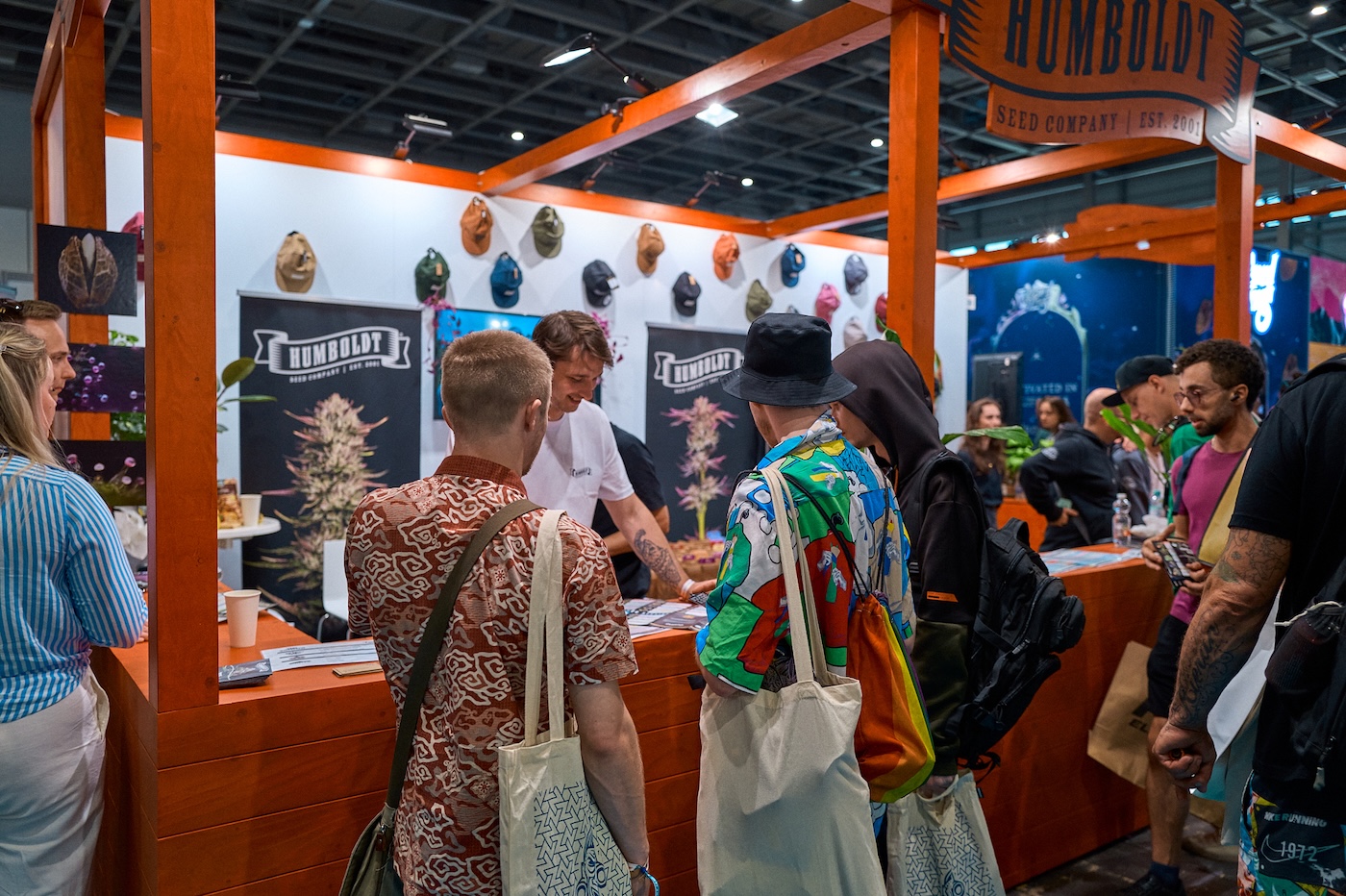 members of gen z at cannabis expo spannabis in spain