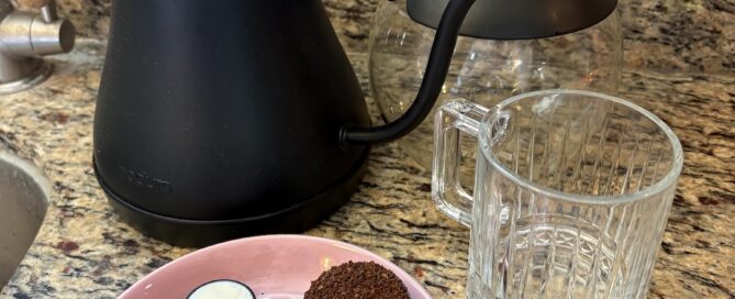 equipment and ingredients for making cannabis-infused coffee