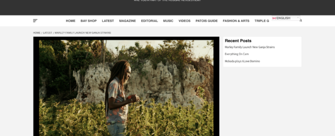 backyard magazine article cover image with bob marley